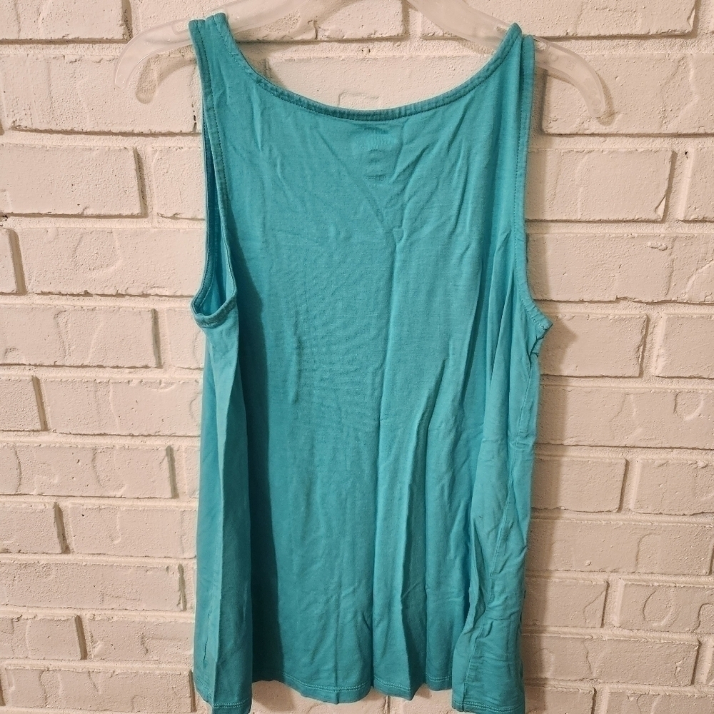 GAP Sleeveless Turquoise Tank Top XS - Picture 4 of 5